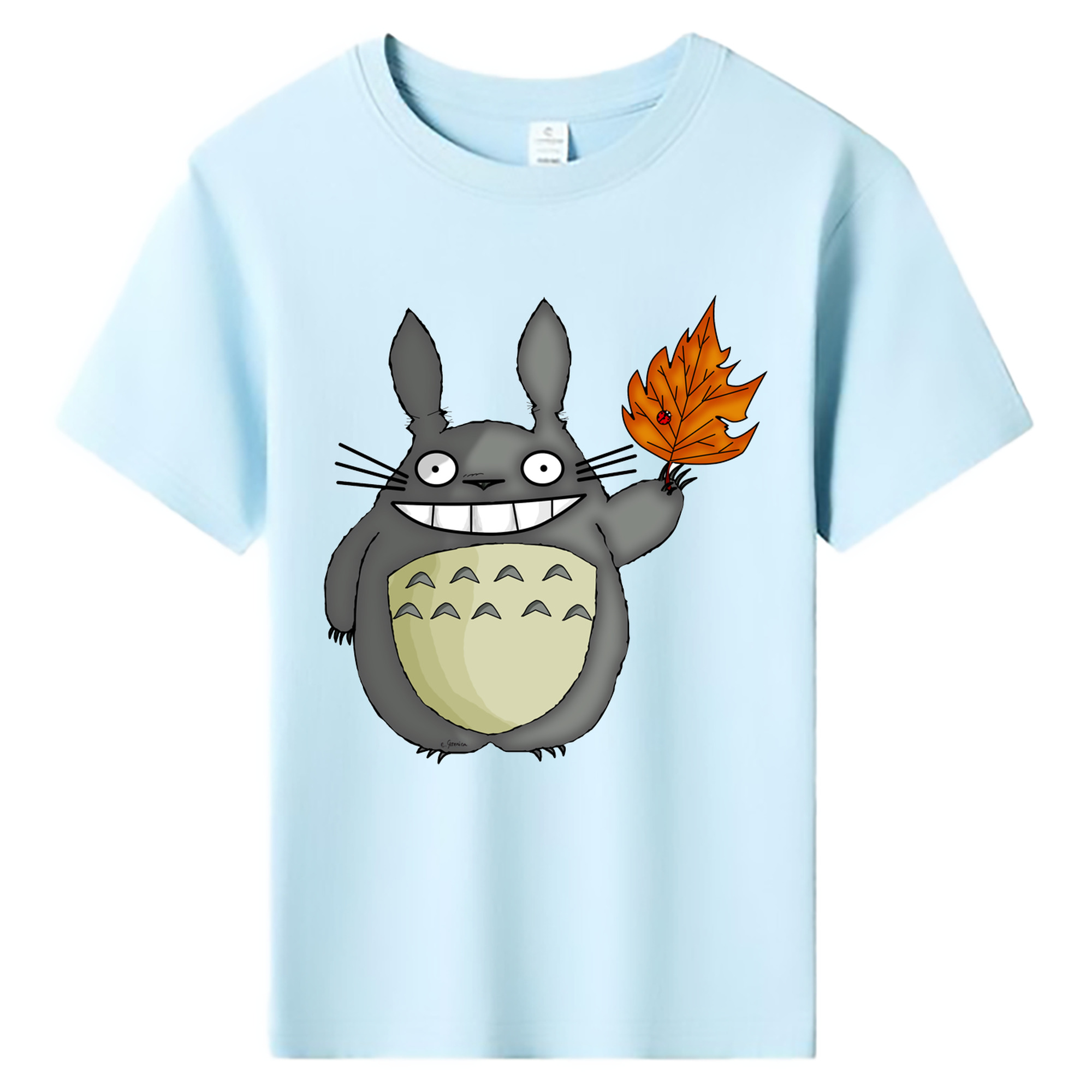 （画像用） となりのトトロ 草壁メイ 草壁サツキ My Neighbor Totoro Satsuki Kusakabe Mei Kusakabe 綿100％キッズTシャツ（フロントプリント）
